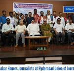 Ponnam Prabhakar Honors Journalists at Hyderabad Union of Journalists Event