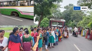 Close Shave for Passengers as Overcrowded RTC Bus Loses Rear Tyres in Jagtial 1