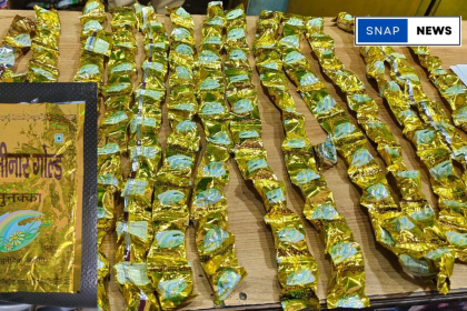 Packets of ganja chocolates seized in Hyderabad during a police crackdown on illegal smuggling and sales.