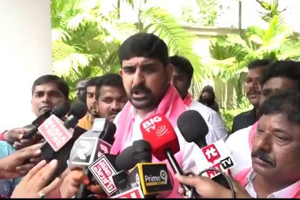 BRS MLA Kaushik Reddy Addresses the Media Amidst Political Tensions