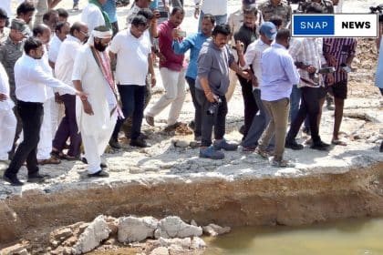 Minister Uttam Kumar Reddy Inspects Flood Damage and Repair Efforts