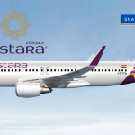 Airport staff waving farewell to Vistara’s final flight at Mumbai Airport.