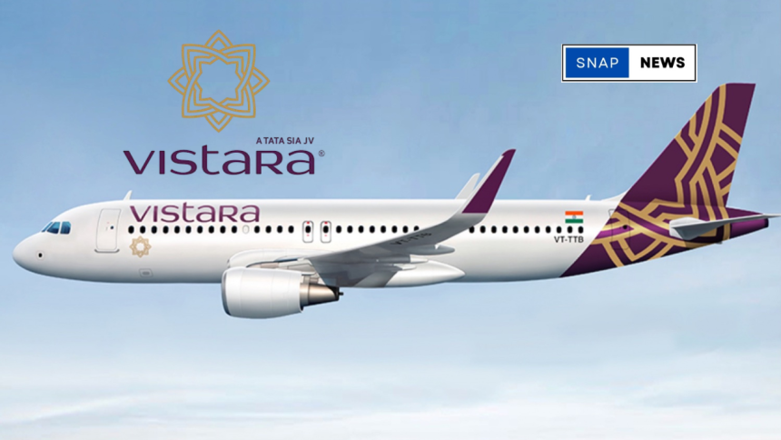 Airport staff waving farewell to Vistara’s final flight at Mumbai Airport.