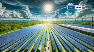 Close Up View of Solar Panels Reflecting Sunlight