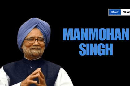 Former Prime Minister Manmohan Singh receiving an international award for his contributions to global economics.