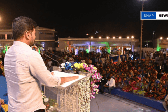 Chief Minister Revanth Reddy Warns BRS Leaders Over Disruptions 5 Chief Minister Revanth Reddy speaking at the launch of the Indiramma Houses mobile app in Hyderabad, addressing BRS leaders and highlighting Telangana's development initiatives