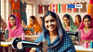 Women Using Sewing Machines Under Telangana Government Scheme