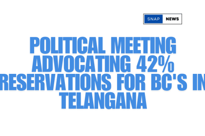 Political Meeting Advocating 42% Reservations for BCs in Telangana