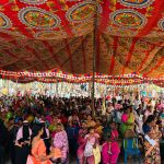 Villagers attending a gram sabha to discuss welfare schemes in Telangana