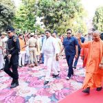 UP CM Yogi Adityanath enforcing a ban on loudspeakers in religious places, including mosques and temples.