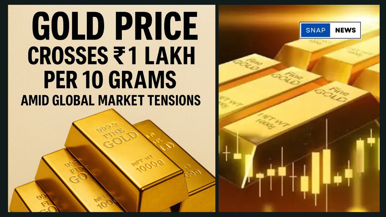 Gold price crosses ₹1 lakh per 10 grams in India with market updates