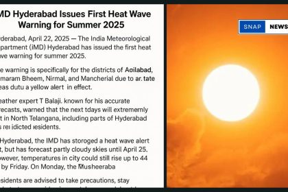 IMD Hyderabad issues first heat wave warning for summer 2025 with temperatures soaring above 40°C in Telangana districts.