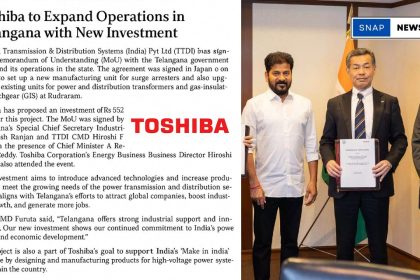 Toshiba to Expand Operations in Telangana with New Investment