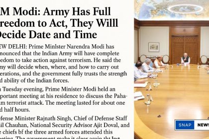 PM Modi: Army Has Full Freedom to Act, They Will Decide Date and Time