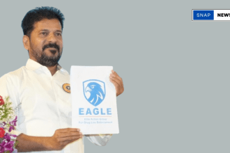 CM Revanth's Key Move: ‘Eagle System’ to Eradicate Drugs in Telangana 5 CM Revanth Reddy launching the Eagle System to eradicate drugs in Telangana during an awareness event in Hyderabad.