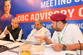 Members of the AICC OBC Advisory Committee during the two-day meeting in Bengaluru, July 2025