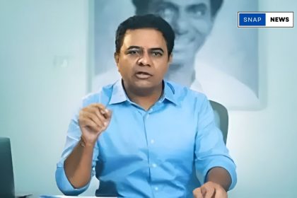 K.T. Rama Rao (KTR) speaking at a press conference