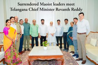 Surrendered Maoist leaders meet Telangana Chief Minister Revanth Reddy