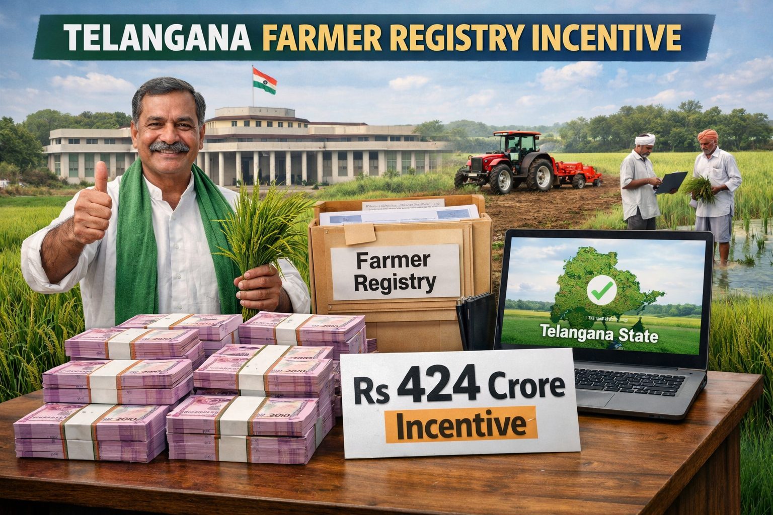 Telangana Receives Rs 424 Crore Incentive for Completing Farmer Registry 2 Telangana Farmer Registry