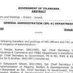 Telangana IAS Transfers 2026