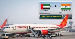Air India flight from Dubai