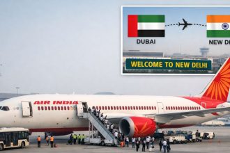 Air India flight from Dubai