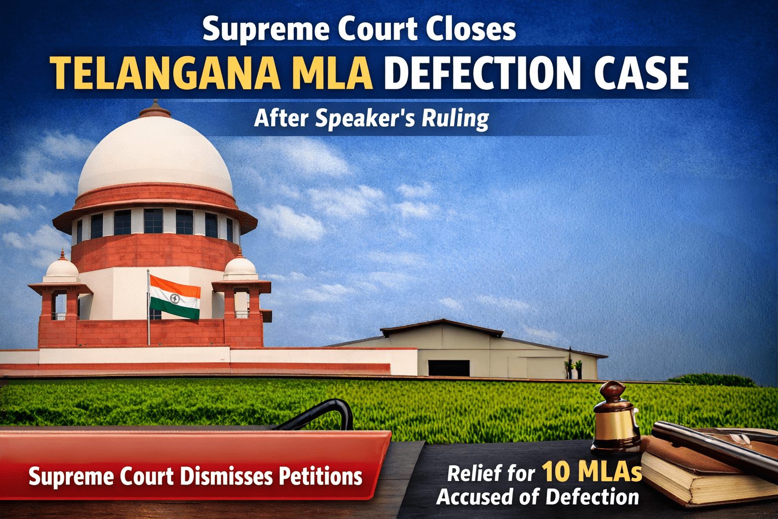 Supreme Court Closes Telangana MLA Defection Case After Speaker Decision 2 Telangana MLA Defection Case