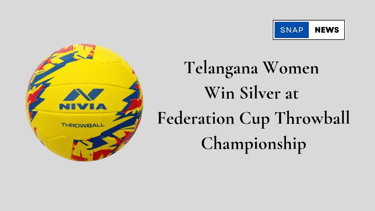 Telangana Women Win Silver at Federation Cup Throwball Championship 2 Telangana women throwball team