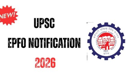 UPSC EPFO Notification 2026