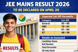 Jee mains result 2026