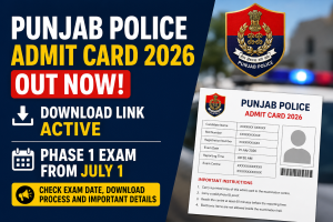 punjab police admit card 2026