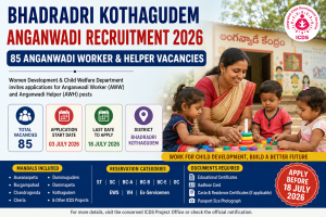 Bhadradri Kothagudem Anganwadi Recruitment 2026