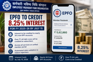 EPFO to Credit 8.25 Interest