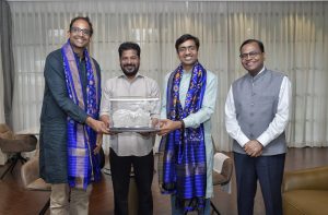 Telangana CM Revanth Reddy Skyroot Aerospace