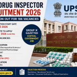 UPSC Drug Inspector Recruitment 2026