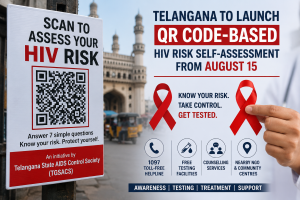 Telangana HIV risk self assessment QR code