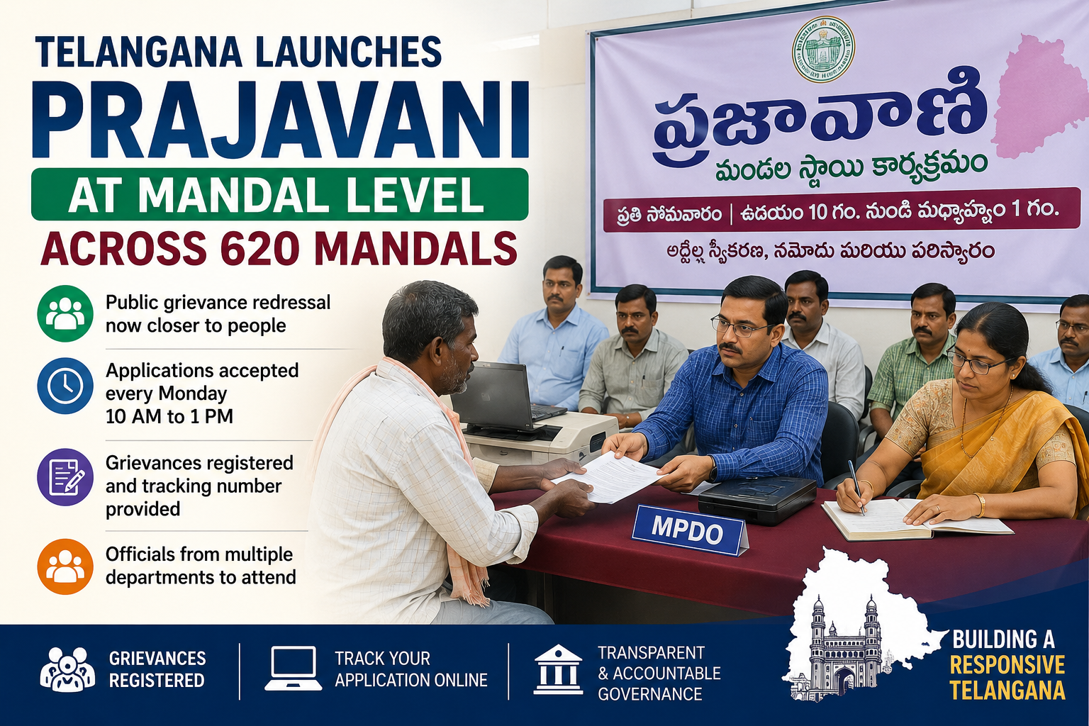 Telangana Launches Prajavani at Mandal Level Across 620 Mandals 2 Telangana Prajavani at Mandal Level