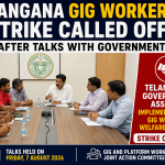 Telangana gig workers strike