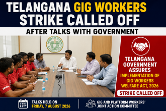 Telangana gig workers strike