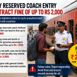 railway reserved coach fine