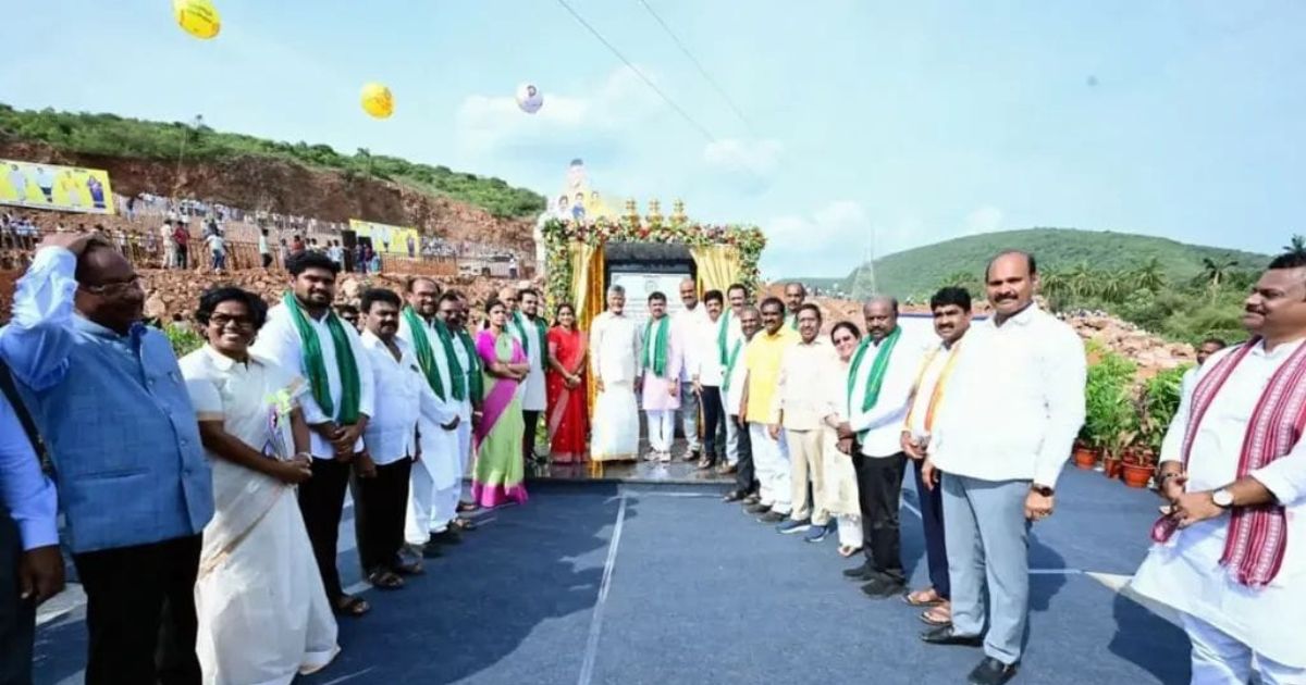 Godavari Waters Reach North Andhra Through Polavaram Left Main Canal 2 Godavari waters North Andhra